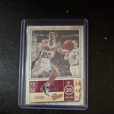 2004-05 Fleer Authentix Manu Ginobili San Antonio Spurs Basketball Card #7