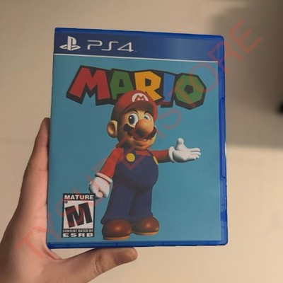 Custom MARIO PS4 PS5 MEME Game Case ONLY Xmas Gift