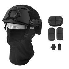 LOOGU Fast PJ Base Jump Tactical Helmet Airsoft + 12-in-1 Headwear