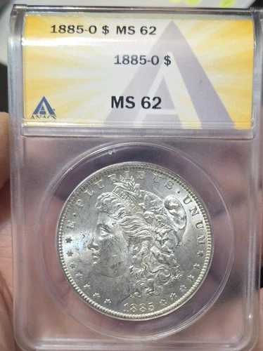 1885-O  Morgan Silver Dollar $1 - ANACS MS62. New Orleans