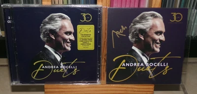 ANDREA BOCELLI DUETS 30TH ANNIVERSARY SIGNED CD TIME TO SAY GOODBYE THE PRAYER - Image 1 of 4
