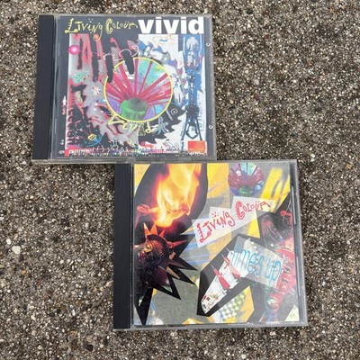 Living Colour 2 CD Lot: Time's Up (1990) & Vivid (1988) Epic