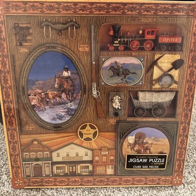1970s SPRINGBOK Jigsaw Puzzle HOW THE WEST WAS WON - 500+ pcs NIB