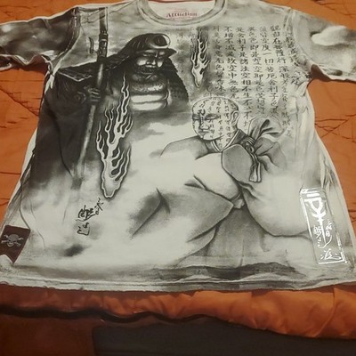 Affliction Horiyoshi III Yokohama Signature Men's 3XL T-Shirt Samurai Tattoo