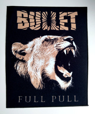 Bullet - Full Pull - Backpatch - ca. 29,5 x 35,0 cm - Rücken Aufnäher - neu