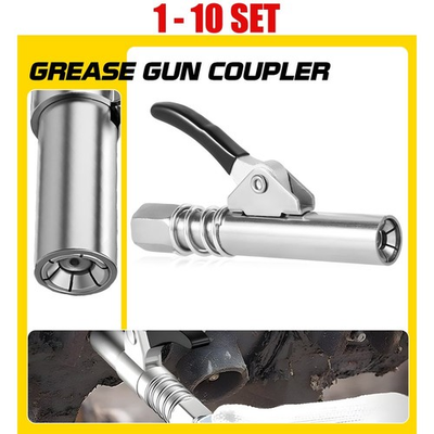 #ad 1 10X Gun Coupler locks Grease on doesn#x27;t rated leak over 10000PSI High Pressure $12.34
