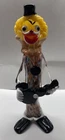 Vintage Murano Hand Blown Italian Glass Figurines Clown 13in Lot of 1, 3/3