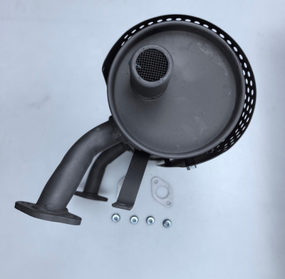 Muffler w/Shield Fits For HONDA GX610 GX620 GX670 Black  Exhaust to Oil Filter