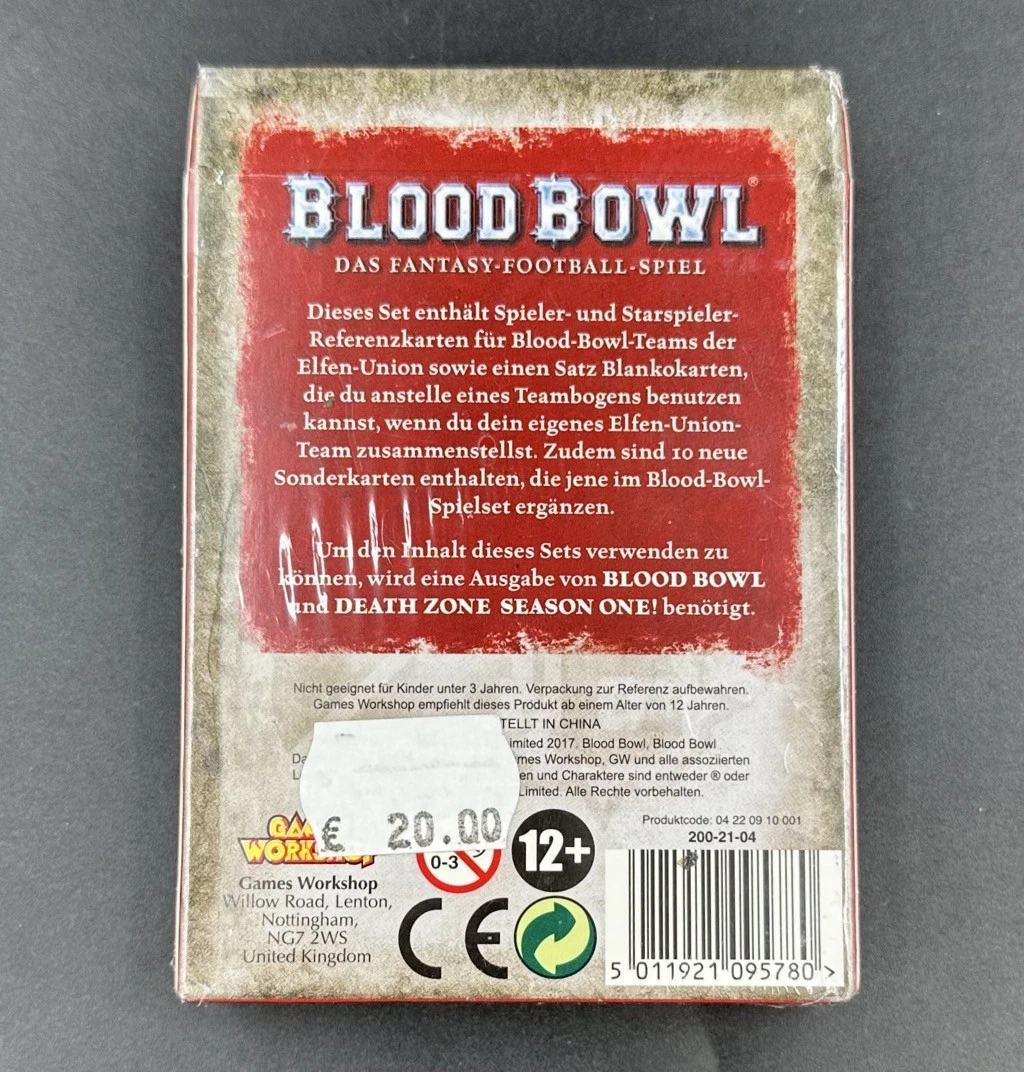 Blood Bowl Team-Kartenset Elfen-Union-Team – Fantasy Football – Deutsch