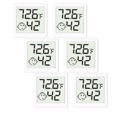 Mini Humidity Meter Hygrometer 6 Pack Room Thermometer Indoor Digital Tempera...