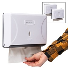Multifold Paper Towel Dispenser, Paper Towel Holder, Restroom, Wall Mount, Se...