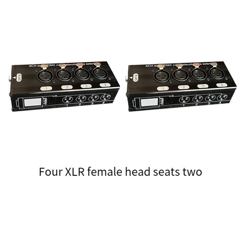 2Pair 4-Channel 3-Pin XLR Audio and over Cable Extender DMX512 Extender4606 - Foto 2 di 8