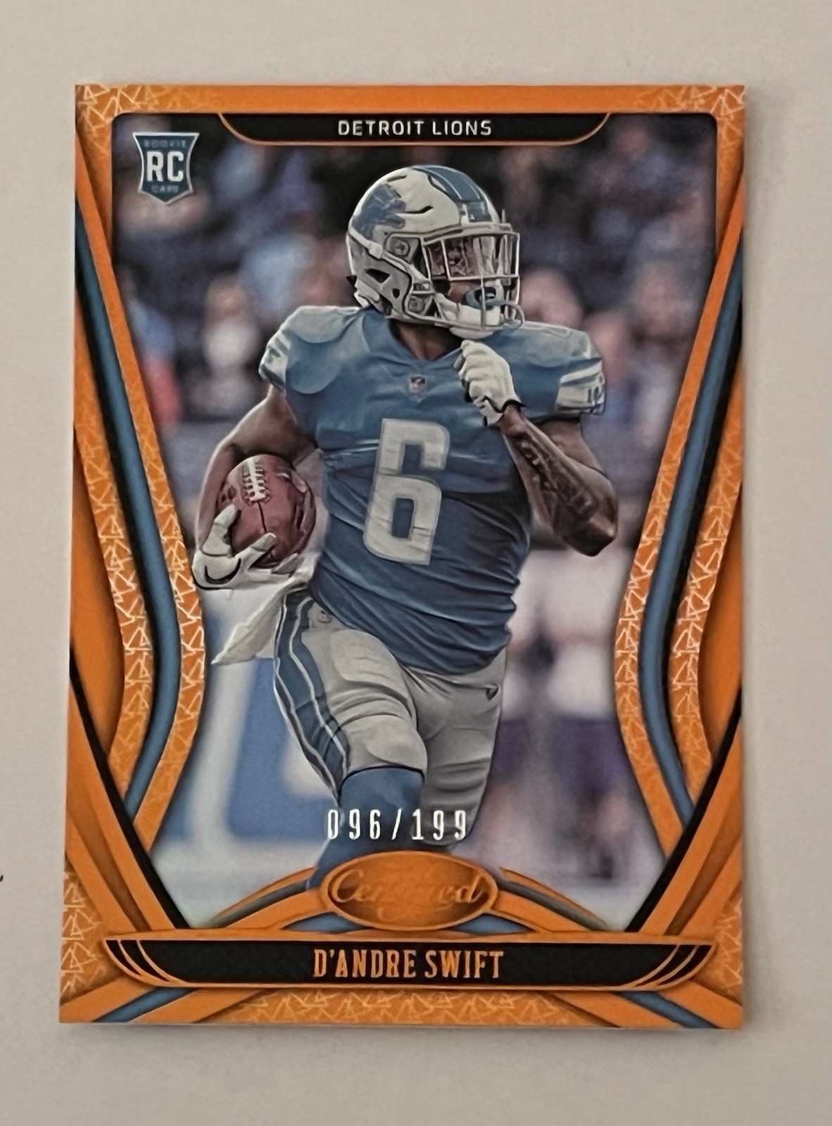 2020 Panini Certified Mirror Orange #109 D'Andre Swift RC Rookie #/199