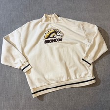 Game Day Couture Western Michigan University Broncos Mock Neck Sweatshirt Large