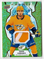 2021-22 UD Ice Rookie Patch Gold #115 David Farrance 20/25