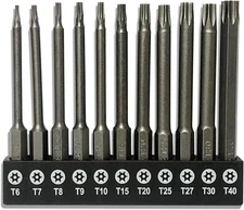 Aiyun 11-Piece Shark Vacuum Screwdriver Security Bit Set, S2 Steel Magnetic Secu