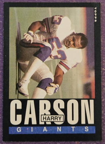 Harry Carson #114 1985 Topps card