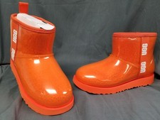 UGG Classic Clear Mini II Boot Orange Soda Kids Size 5 NEW IN BOX 