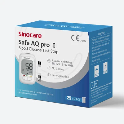 Sinocare Las tiras reactivas*50 sólo se adaptan a AQ Pro I