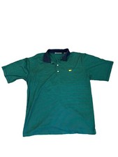 Augusta National Golf Shop Polo Shirt Large Masters Green 60s Two-Ply Mercerized