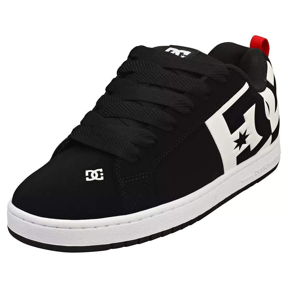 DC Shoes Court Graffik Sq Mens Black White Skate Trainers