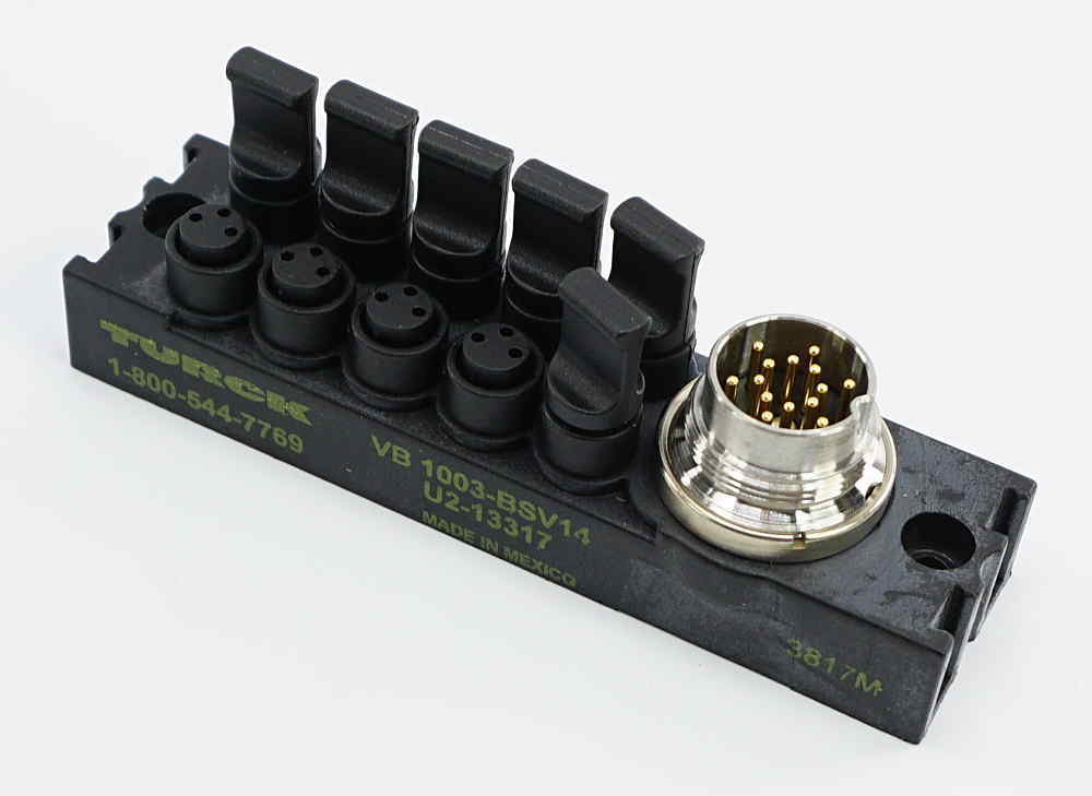 TURCK VB 1003-BSV14 Actuator and Sensor Junction Box 10 Port M8 M16 U2-13317