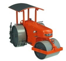 NZG 627 Hamm DL10 3-Wheel Historical Asphalt Roller - Orange 1/50 Die-cast MIB