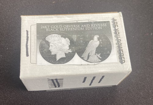 1922 Genuine AU Peace Silver Dollar w/ 24K GOLD & BLACK RUTHENIUM / Box / COA - 第 8/8 張圖片