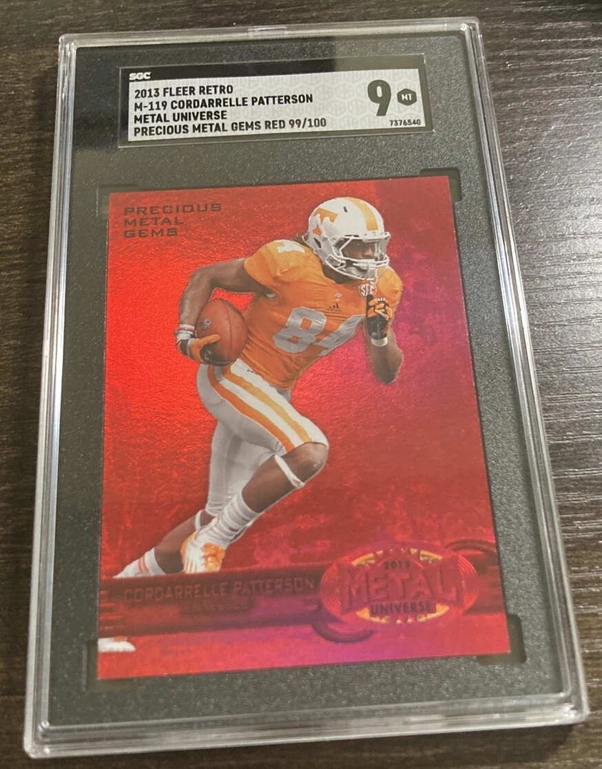 Cordarrelle Patterson Fleer Retro 1997-98 Metal Universe #M119 Precious Metal Gems Green