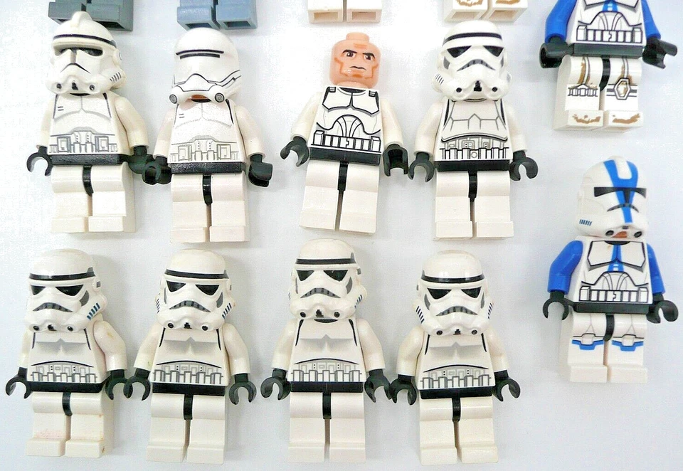 LEGO Star Wars Mixed Trooper Mini Figures Lot - Clone Stormtroopers 501st Legion - Image 3 of 4