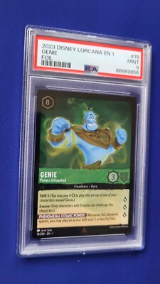 2023 Disney Lorcana Genie Powers Unleashed Foil PSA 9 Mint