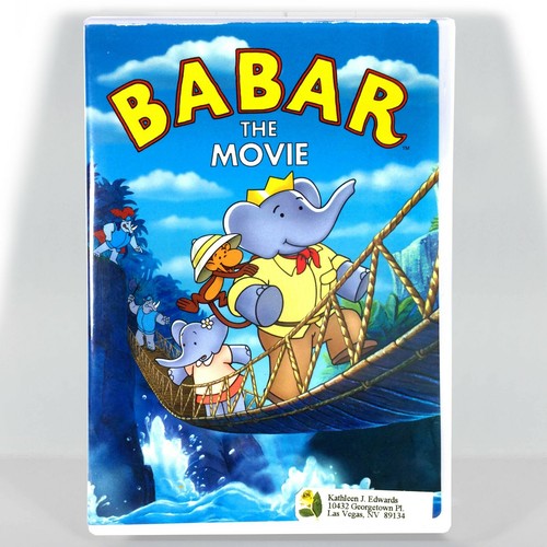 Babar - The Movie (DVD, 1989, Full Screen) Like New ! Elizabeth Hanna