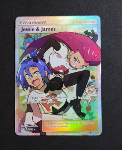 Pokémon TCG Jesse and James Full Art Trainer 68/68 - Hidden Fates MP+ - Picture 1 of 13