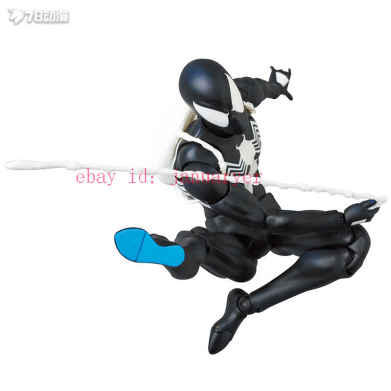 MAFEX スパイダーマン ブラック コスチューム COMIC Ver. 147 In Stock MAFEX No. 147 Spider-Man Black Costume Comic CT Ver. 6in