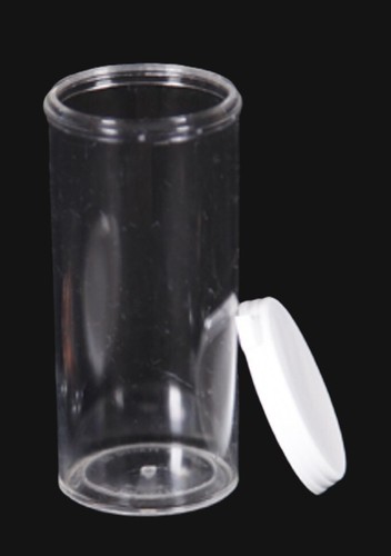 12 Dram (1.50 oz.) Clear Polystyrene Plastic Vials with Snap Caps - Picture 2 of 10