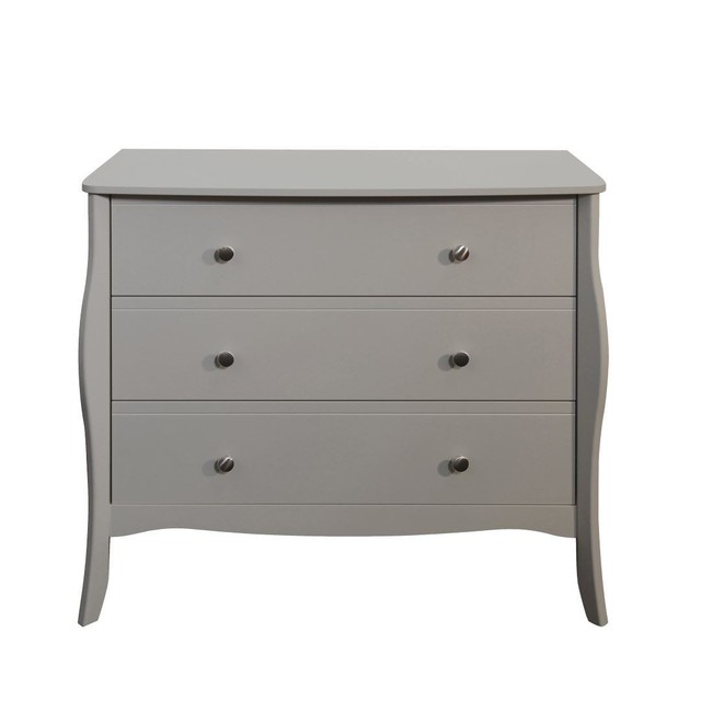 Baroque Wide 3 Drawer Chest Of Drawers In Grey Provence Bedroom Furniture Range