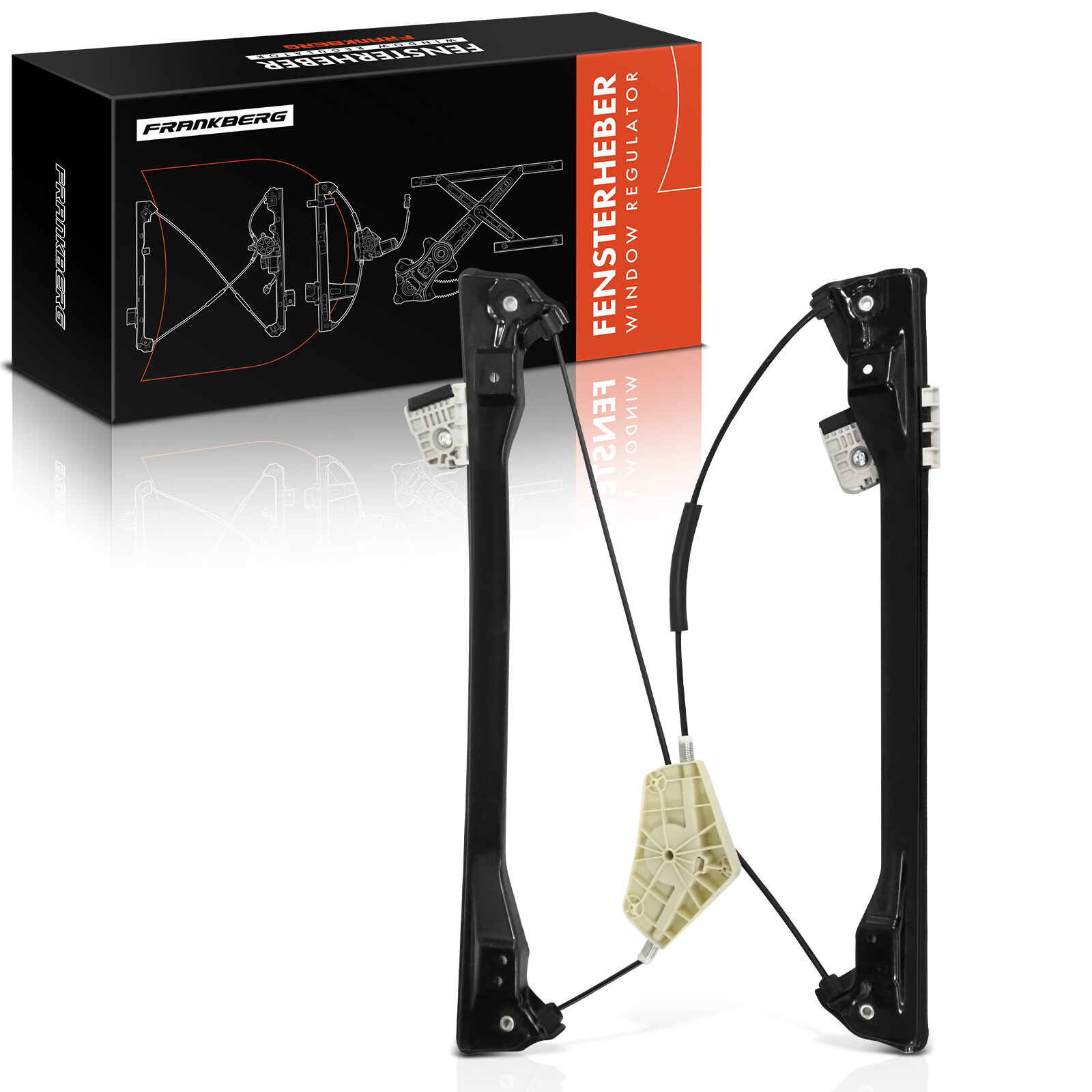 FRANKBERG Power Electric Window Regulator without Motor for Front Right