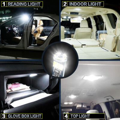 22-Piece White Interior LED Light Kit – Fits 1996-2000 Lexus LS400 – Free Tool Included