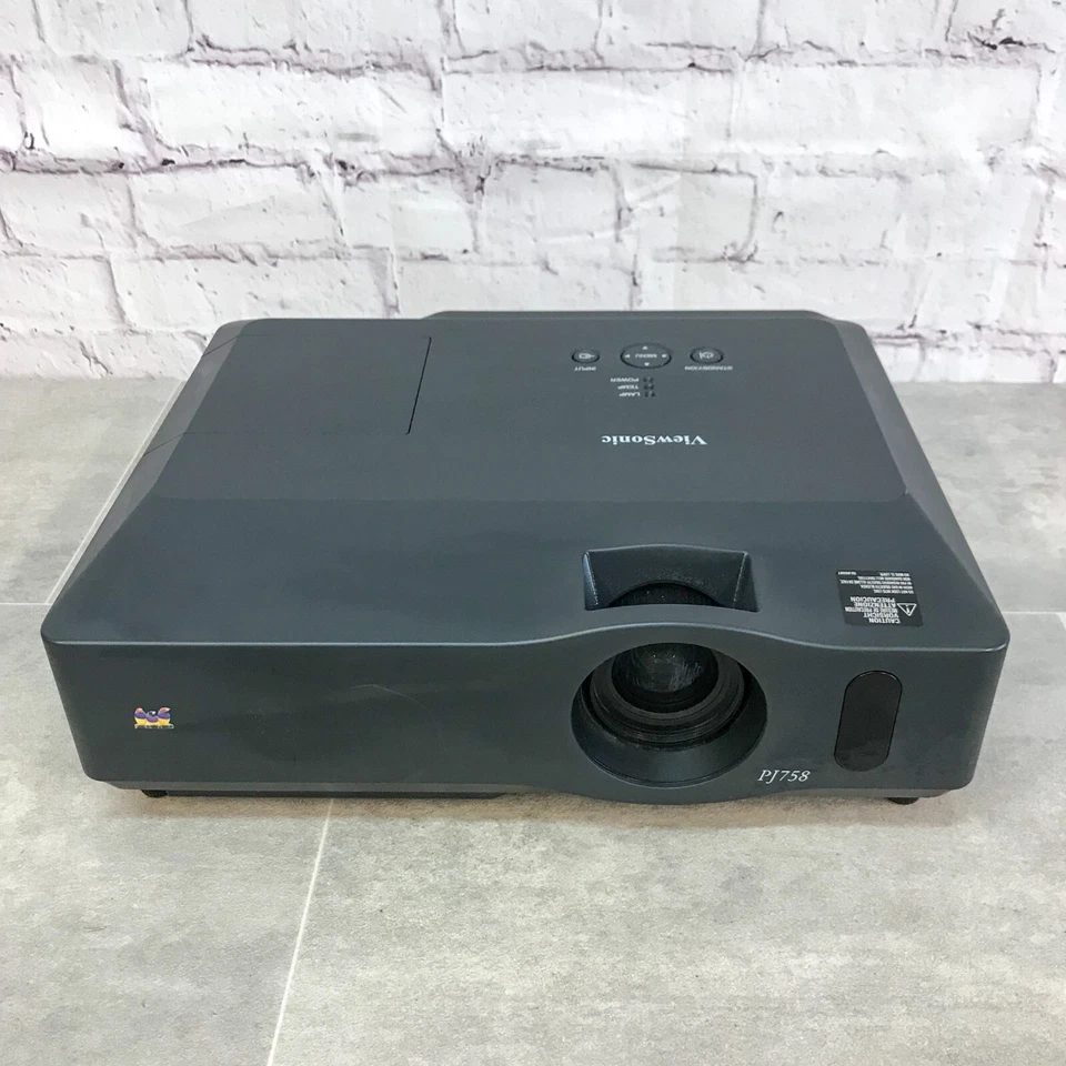 ViewSonic PJ758 3LCD XGA Portable Projector 2200 ANSI Lumens - 4229 Hours Used - Image 3 of 4