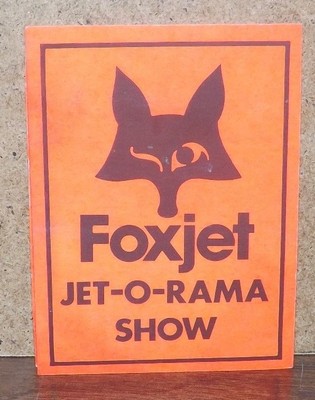 Vintage 1970s FOXJET Jet-O-Rama Show International Decal Sticker Jet Prototype