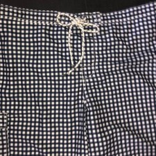 Goodfellow  Co. Board Shorts XXL Blue White Check New