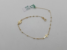 BRACCIALE ROSARIO CON PALLINI LISCI IN ORO GIALLO 18KT 750 1,6 GRAMMI (2388)