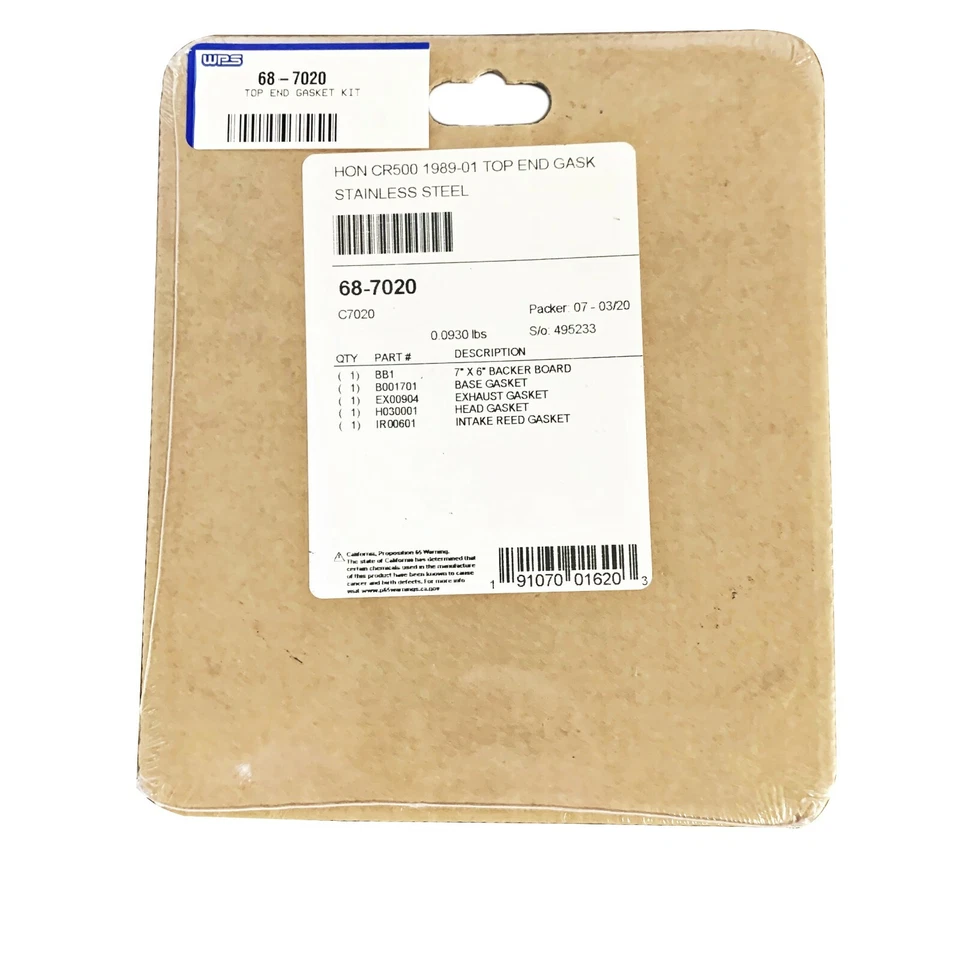 Kit de juntas de extremo superior Cometic Honda CR500R CR 500 1989-2001 Foto 3 de 3