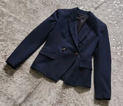 Rag Bone Women's Fletcher Wool Blend Twill Blazer In Salute Navy