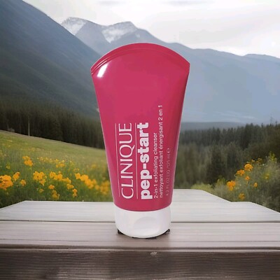 Clinique Pep-Start 2-in-1 Exfoliating Cleanser ~ 4.2 oz FULL sz. ~ New 