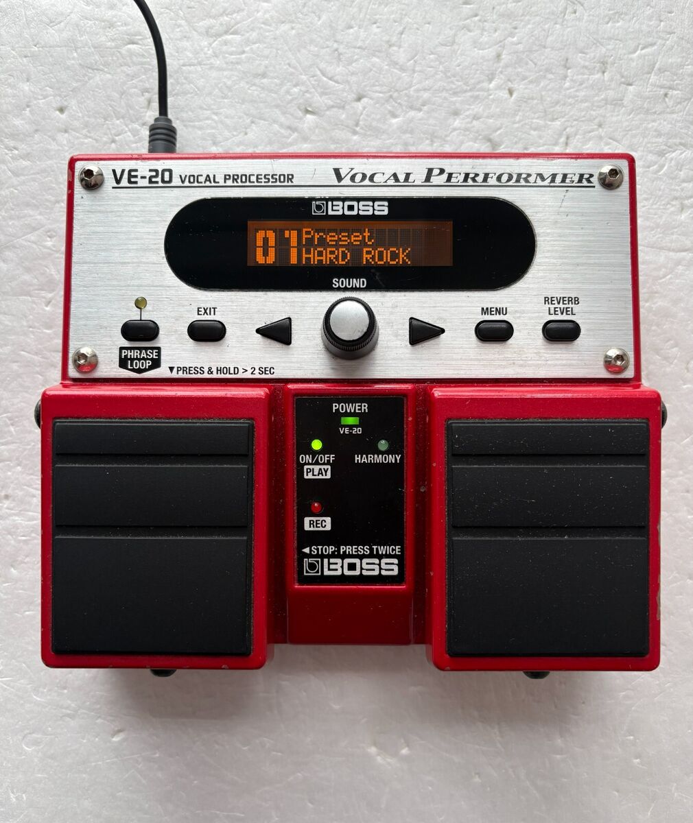 Boss VE-20 Vocal Guitar Effect Pedal with Adapter Used from