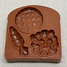 Pretend Play Kitchen Food White Bread Slice Plastic Toy Bakery Mold Clay Sand