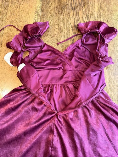 Altard State Sylvia Kleid burgunderrot Medium Whimsigoth Flatterärmel Mini neu neu mit Etikett - Bild 5 von 13