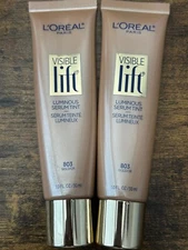 L'Oreal Paris Visible Lift Luminous Serum Tint - 803 Gold - 1 Fl oz - 2 Pack