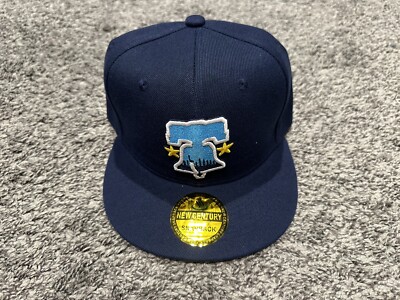 New Century Philadelphia Phillies Dark Blue Bell Hat Snapback Baseball 